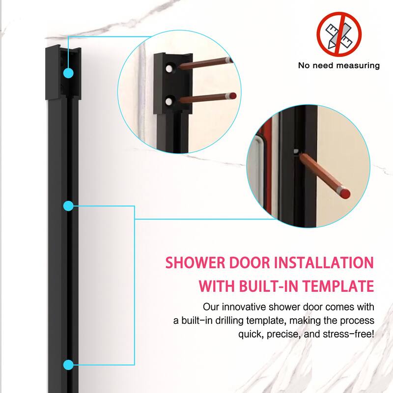 Semi-Frameless Sliding Shower Door