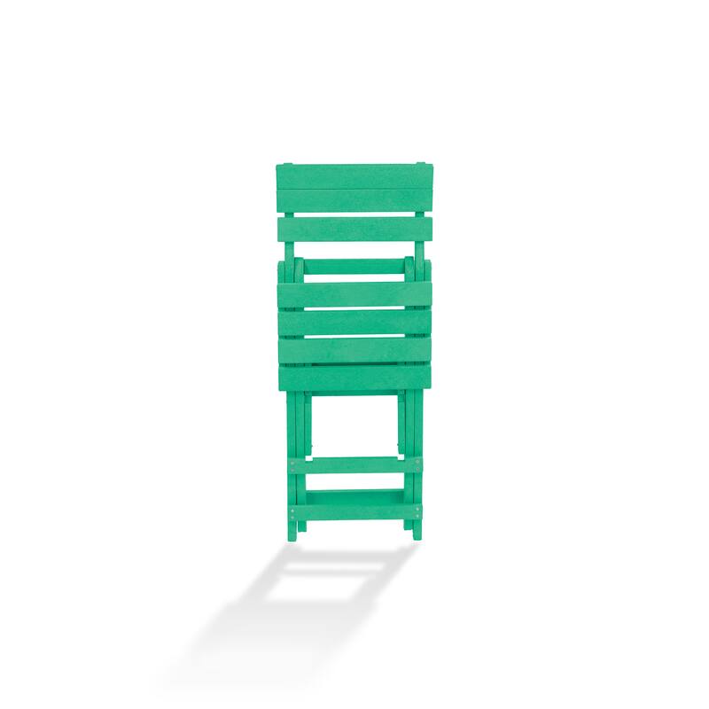 Key West Fully Assembled All-Weather Recycled HDPE Outdoor Folding Bar Stool