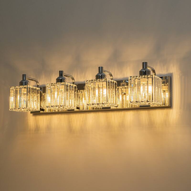 Modern 3/4/5-lights Crystal Bathroom Light Fixtures