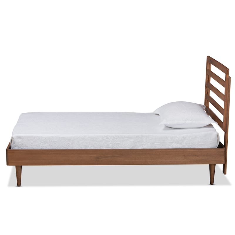 Ryo Mid-Century Modern Transitional Wood Twin Size Platform Bed