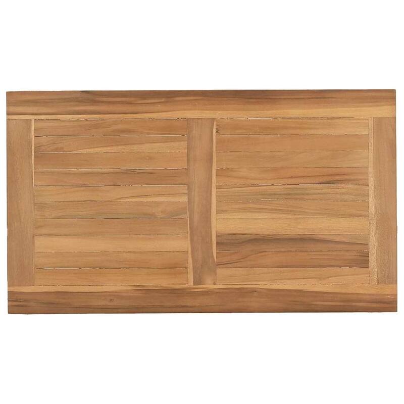 vidaXL Coffee Table Brown in Solid Teak Wood