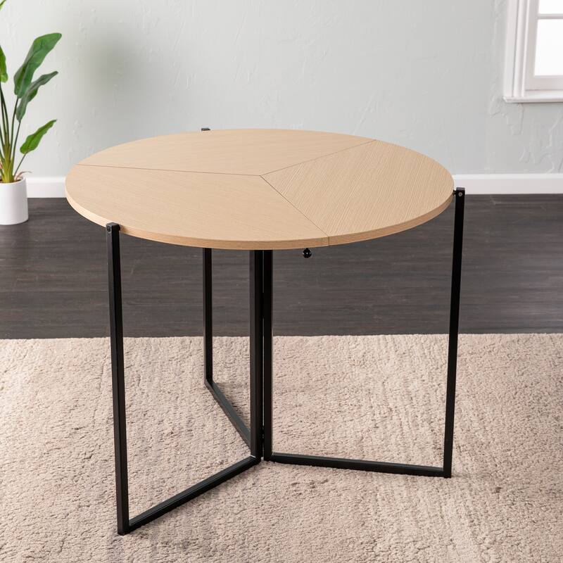 SEI Furniture Landon Round Folding Dining Table
