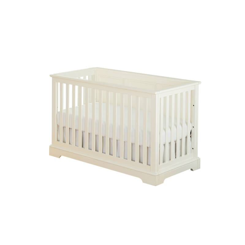 Hanley 56" Wide Island Crib, Chalk