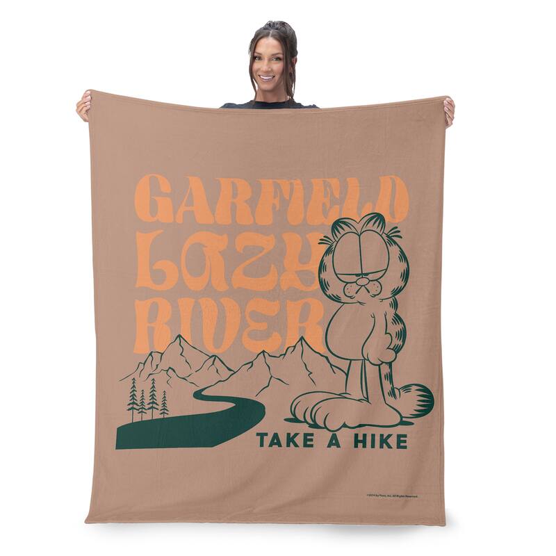 Nickelodeon Garfield Silk Touch Sherpa Throw Blanket