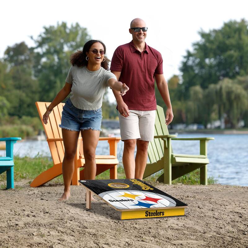 Pittsburgh Steelers NFL Tailgate Cornhole Board Set
