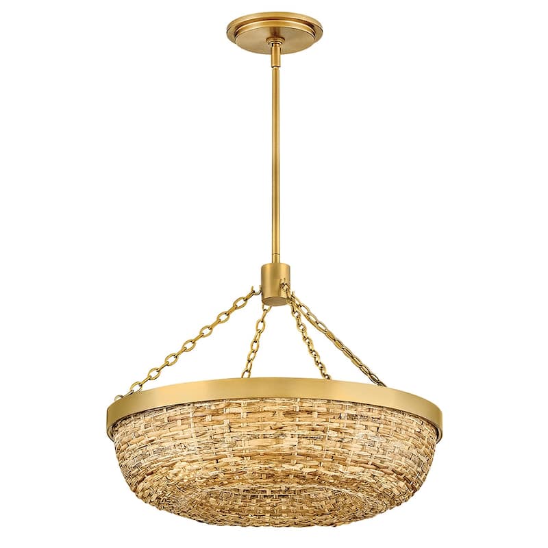 Hinkley Lighting 48423 Sanibel 4 Light 20" Wide LED Pendant with Woven