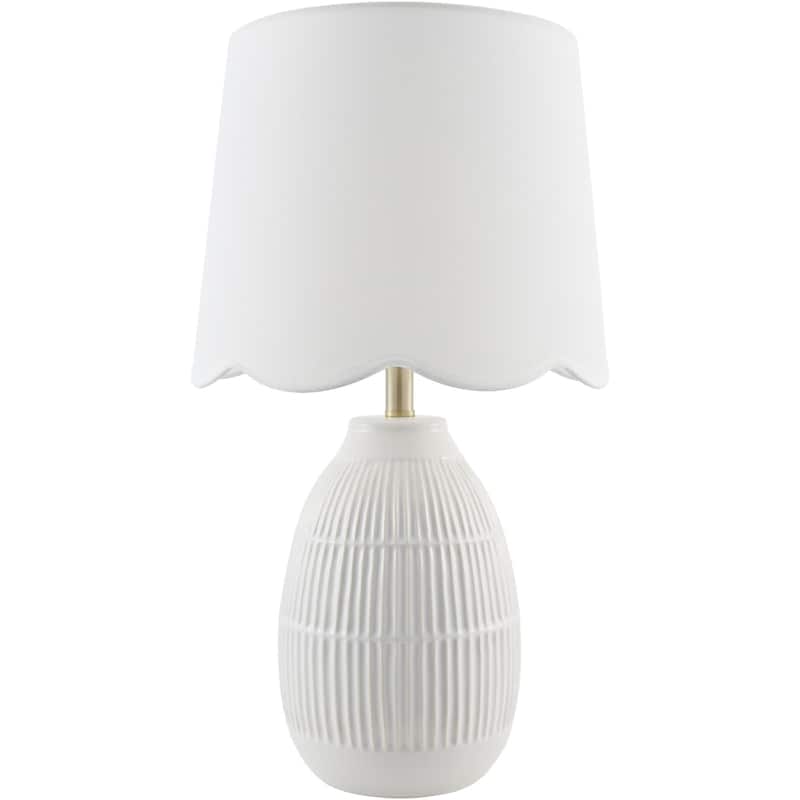 Livabliss Soleny Traditional Accent Table Lamp - White