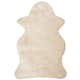 SAFAVIEH Handmade Arctic Shag Guenevere 3-inch Extra Thick Rug - 2'6" x 4' Scallop - Light Beige