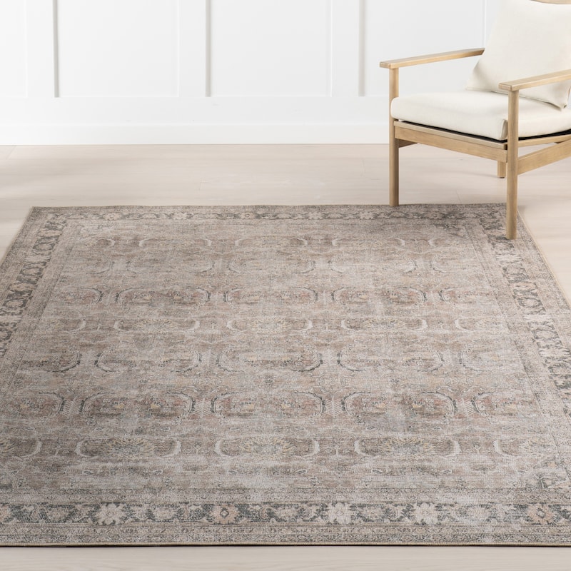 Nuloom Hillstone Collection Traditional Vintage Medallion Area Rug