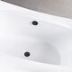 preview thumbnail 17 of 25, Kingston Brass 67-Inch Acrylic Rectangular Double Ended Freestanding Tub