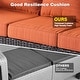 preview thumbnail 15 of 35, OVIOS 8-Piece Wicker Swivel Chair Patio Conversation Set