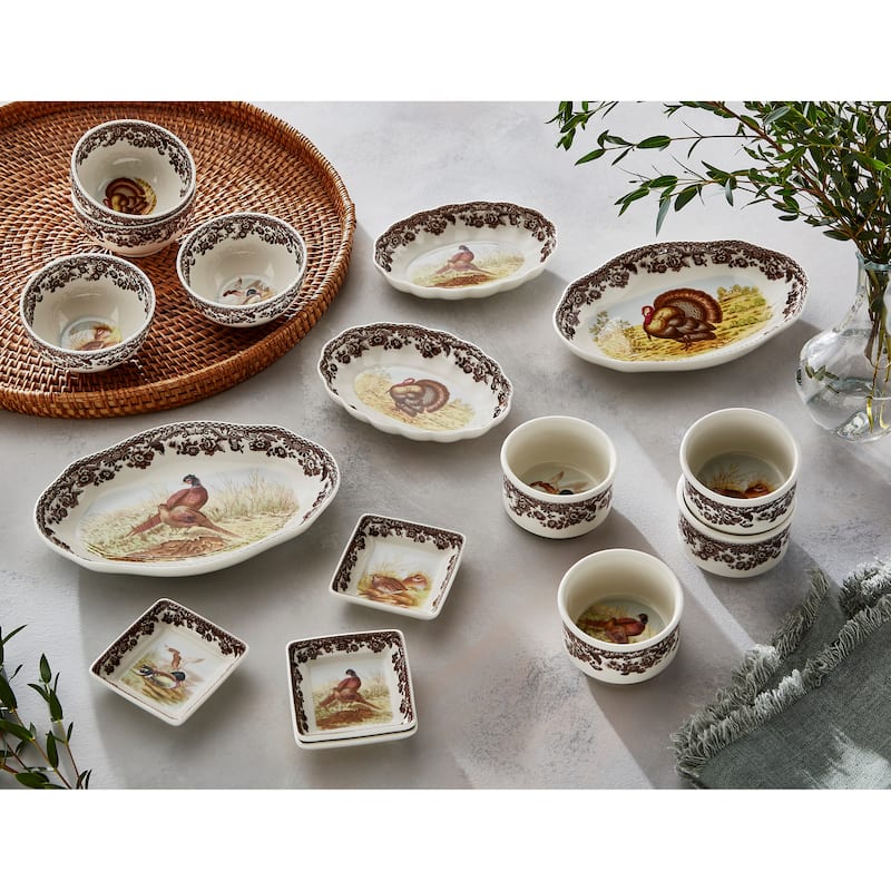 Spode Woodland Pickle Side Dish - 8.5 Inch