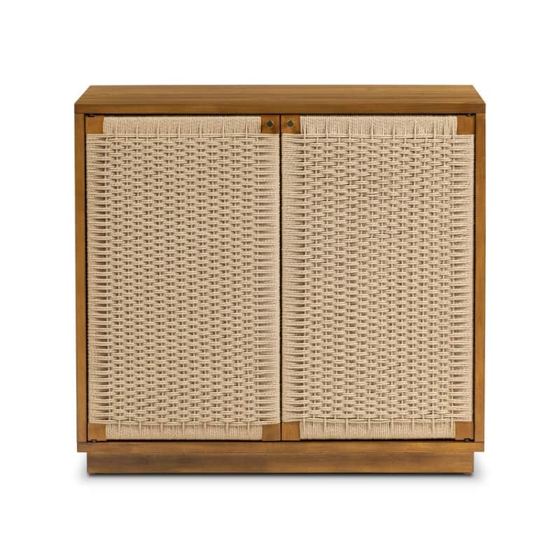 Poly & Bark Ella 35" Mango Wood Sideboard in Light Brown