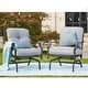 preview thumbnail 8 of 7, Patio Festival Outdoor Metal Rocking-Motion Chair with Cushions (2-Pack)