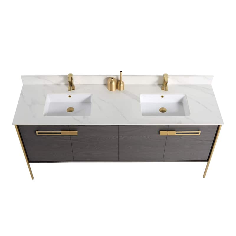 Fine Fixtures Oakville Bathroom Vanity with White Ceramic Sink