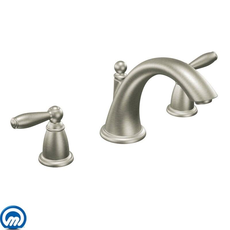Moen Deck Mounted Roman Tub Filler Trim from the Brantford Collection - Brushed Nickel