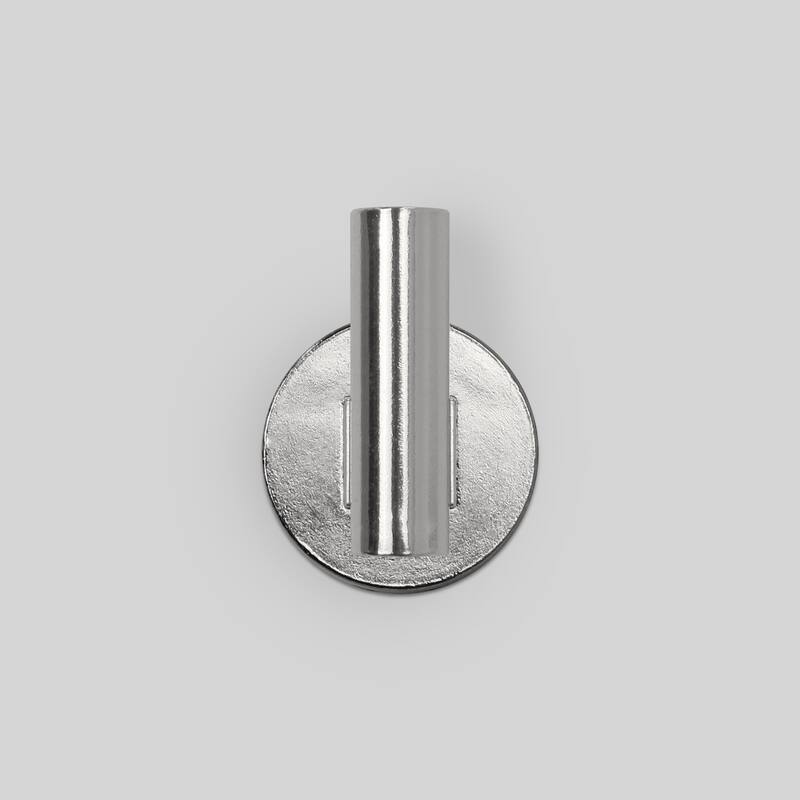 Lumi Home Furnishings Modern Wall Single Hook - 4-Pack - Brushed Nickel