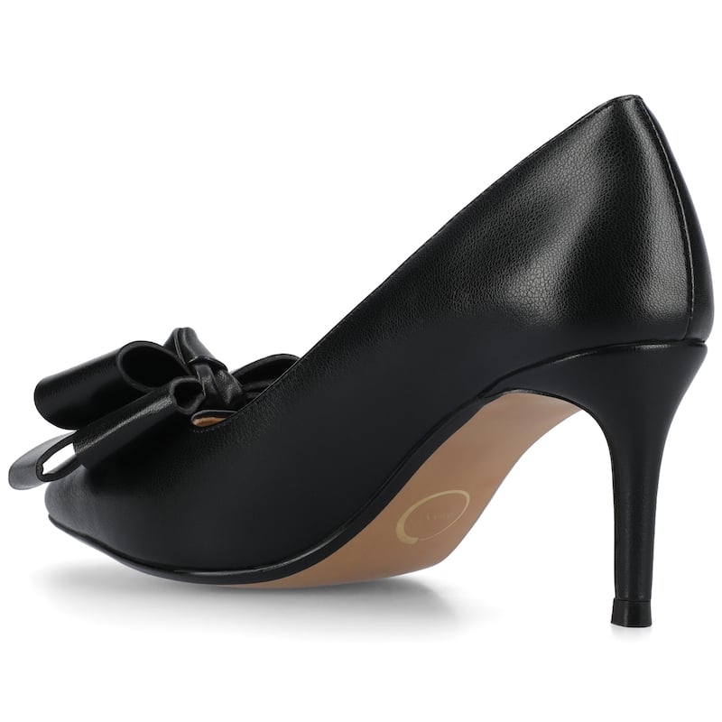 Journee Women's Crystol Medium and Wide Width Evening Pumps