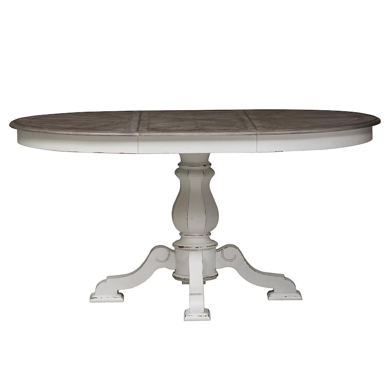 Magnolia Manor Opt 5 Piece Pedestal Table Set