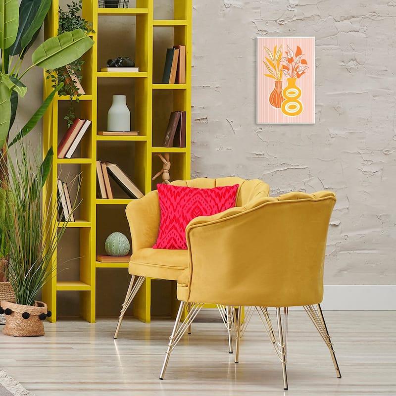 Stupell Orange & Yellow Vases Wall Plaque Art Design By Martina Pavlova
