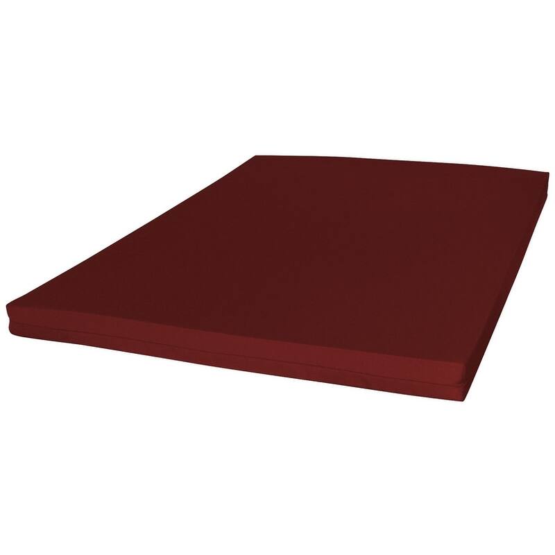 Bed Cushion - 4" Thick - Full Size - Burgundy