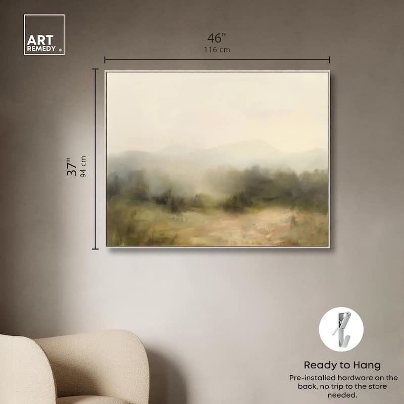 Haze Horizon Canvas by Art Remedy