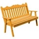 preview thumbnail 15 of 16, Pine 4' Royal English Garden Bench Natural Stain