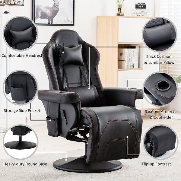 Comfortable Gaming Chair Headrest/Lumbar/Pillow