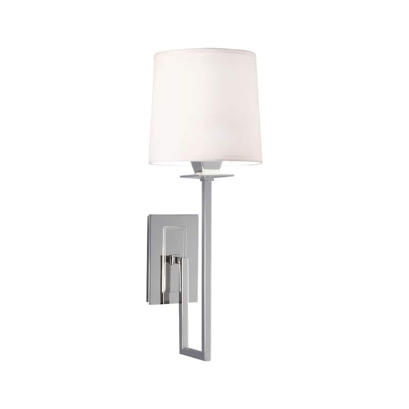 Maya 19.25'' High 1-Light Sconce - Polished Nickel - 19.25 inch Tall