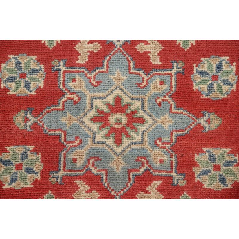 Kazak Runner Rug Hand-Knotted Oriental Wool Carpet - 2'2" x 5'10"