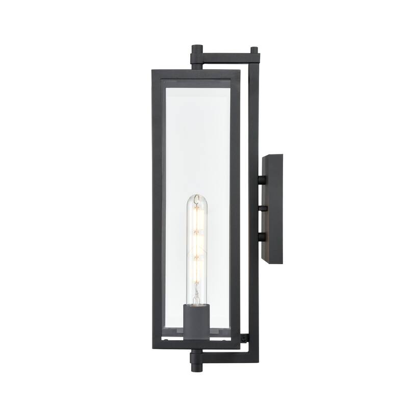 Millennium Lighting Messi 1 Light Outdoor Wall Sconce in Textured Black