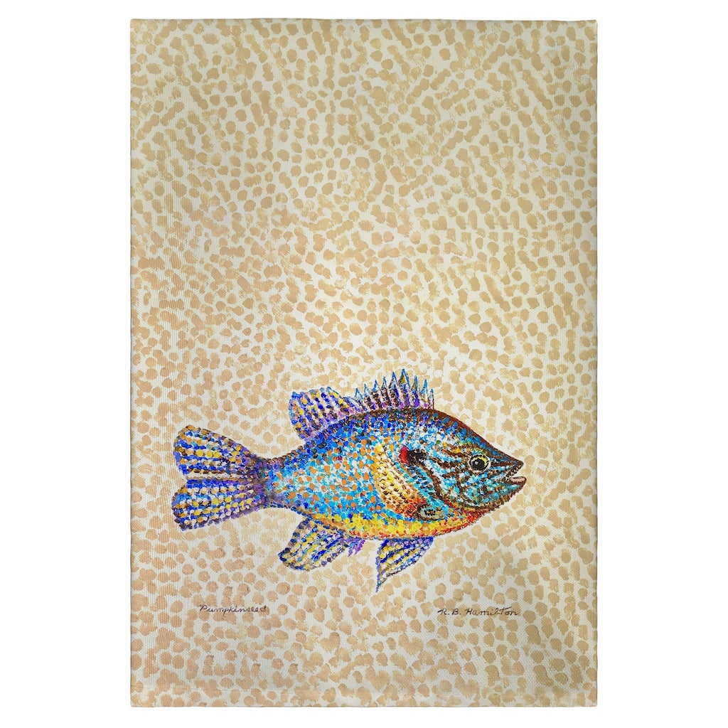 Pumpkinseed Fish Guest Towel - 20x20