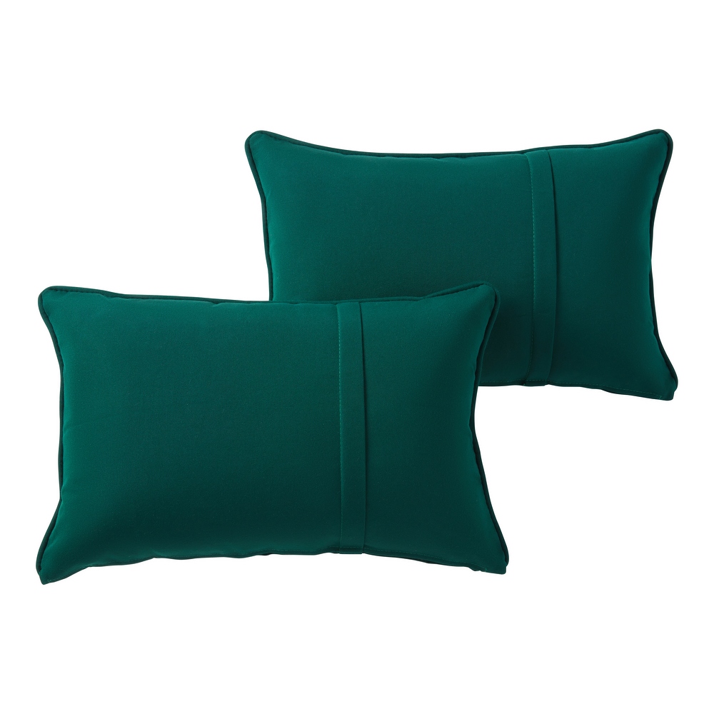 Green Lumbar Pillow Outdoor Cushions and Throw Pillows Bed Bath