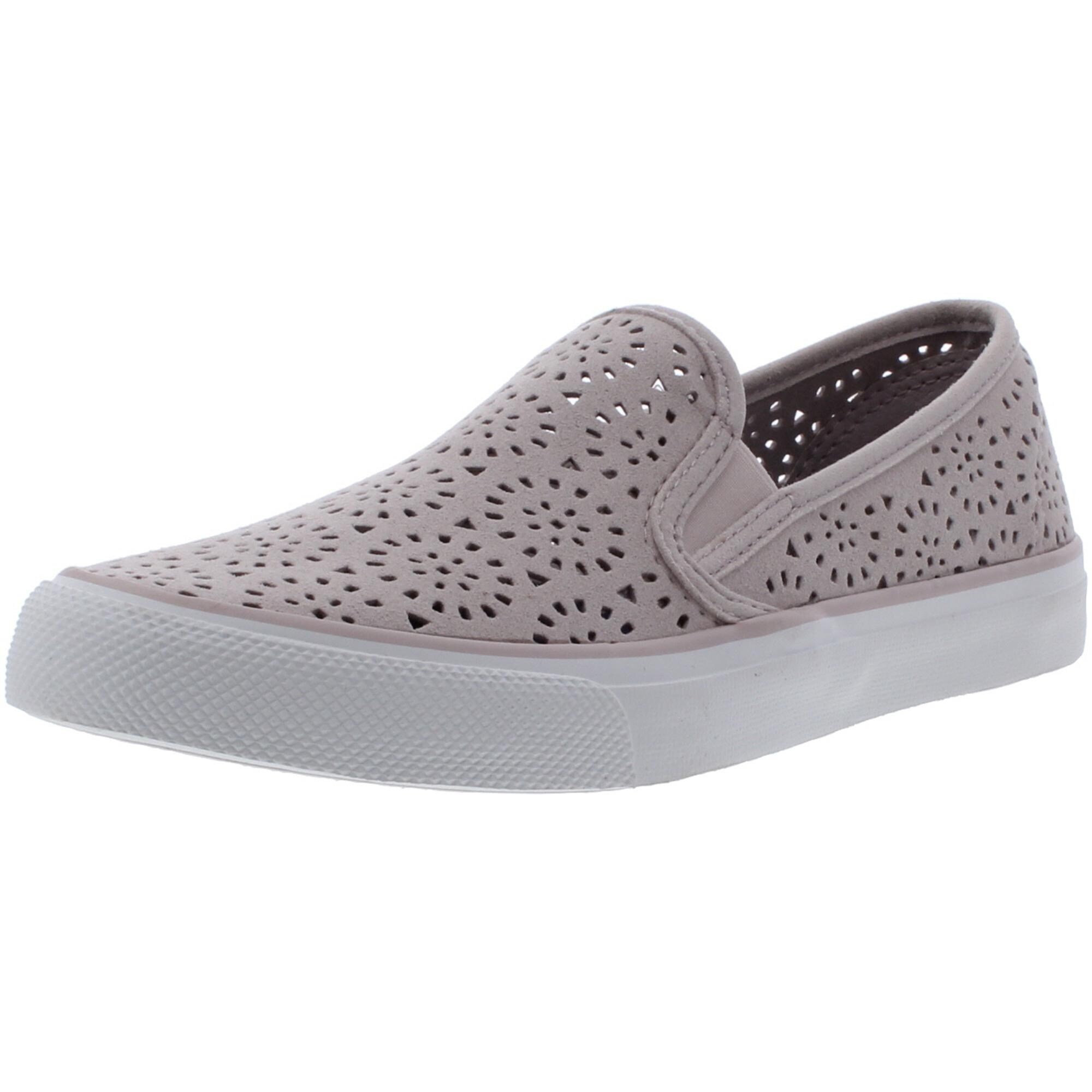 Shop Sperry Womens Seaside Casual Shoes Perforated Slip On Lilac 8 5 Medium B M Overstock 31688990