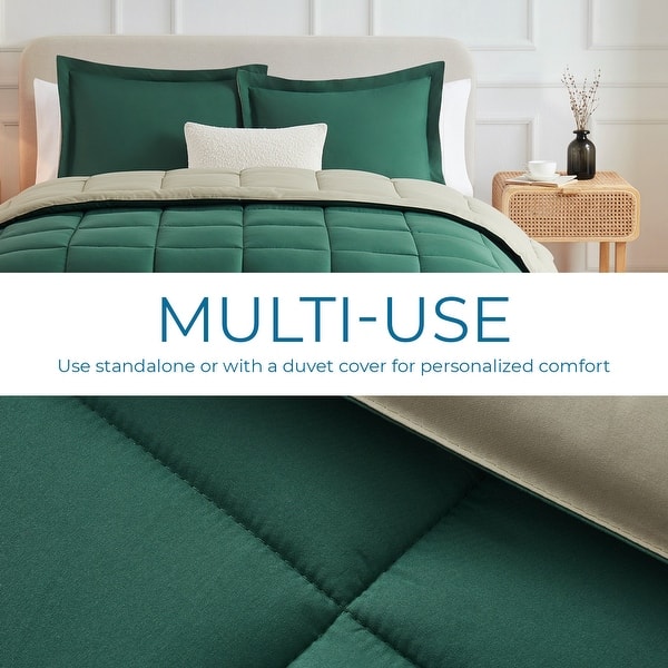 Nestl All Season Alternative Down Lightweight Reversible Comforter Set