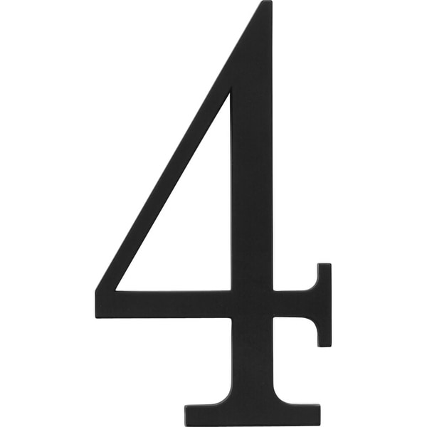 Atlas Homewares TRN4 Traditionalist Address Number 4 - Black - N/A