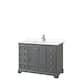 Option Dark Gray, Chrome Trim, White Cultured Marble Top