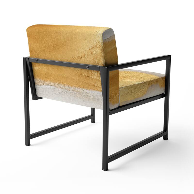 Designart "From the Shore" Upholstered Beach Accent Chair - Nautical & Coastal Arm Chair For Bedroom