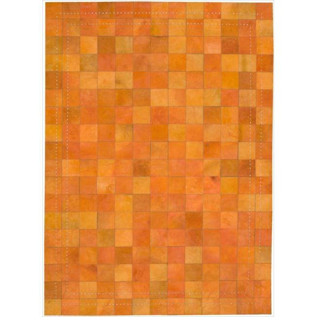 Nourison Vivid Textured Over-dyed Hair on Hide Modern Patchwork Area Rug