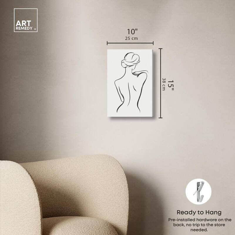 Woman in Contour III Canvas by Art Remedy, Gallery Wrapped