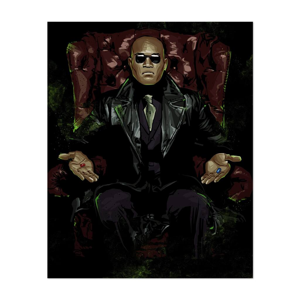 Morpheus Digital Matrix TV Movies The Matrix Art Print/Poster