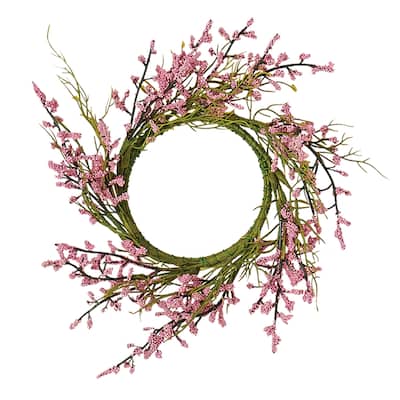 3.25" Bud Candle Ring, Pink, Set of 2 - 5