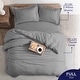 preview thumbnail 4 of 53, 100% Cotton Sateen Weave Solid Duvet Cover Set - Includes 1 Duvet Cover & 2 Pillow Sham Set
