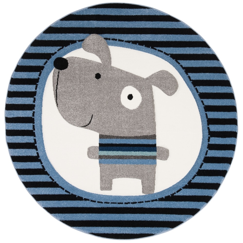 SAFAVIEH Carousel Kids Basimah Stripe Dog Rug