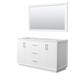 Option White / Satin Bronze Hardware
