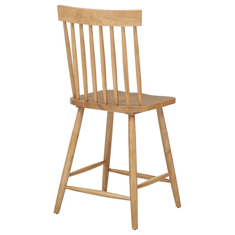 Andrews Windsor Counter Height Dining Side Chair (Set of 2)