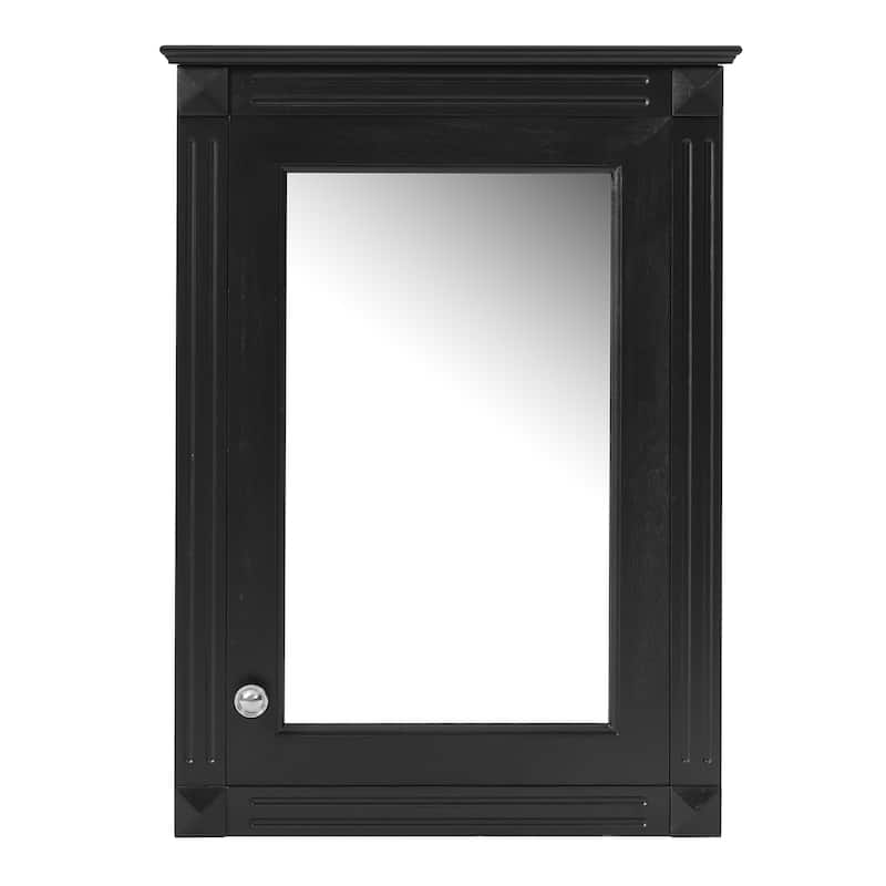 20" Wall Mounted Bathroom Storage Cabinet with Mirror, Medicine Cabinet with Height Adjustable Shelf