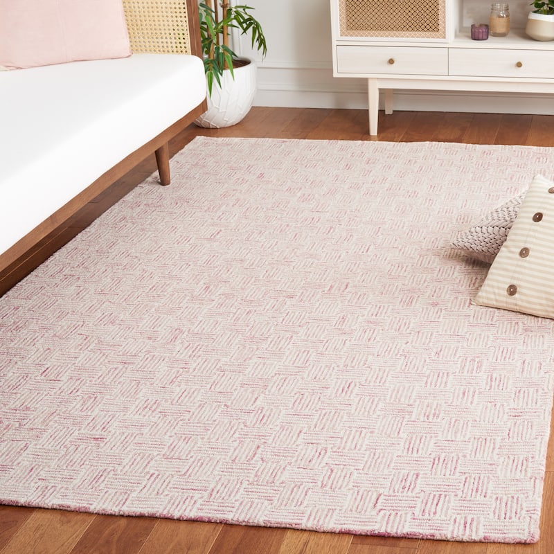 SAFAVIEH Handmade Micro-Loop Courteney Transitional Wool Rug