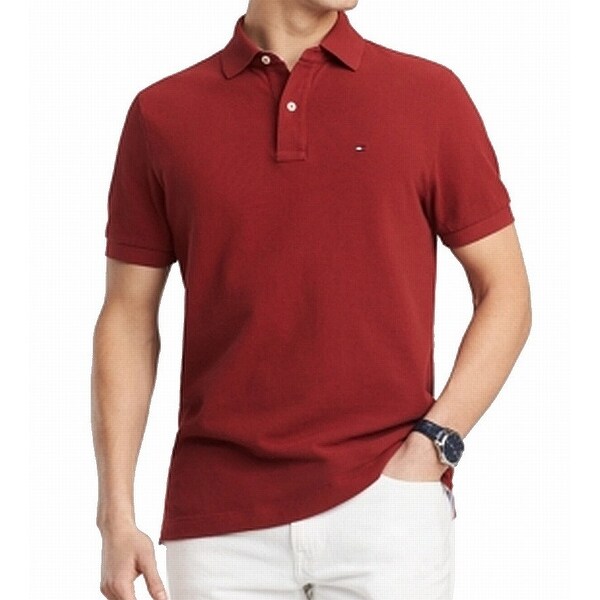 tommy hilfiger polo shirt red