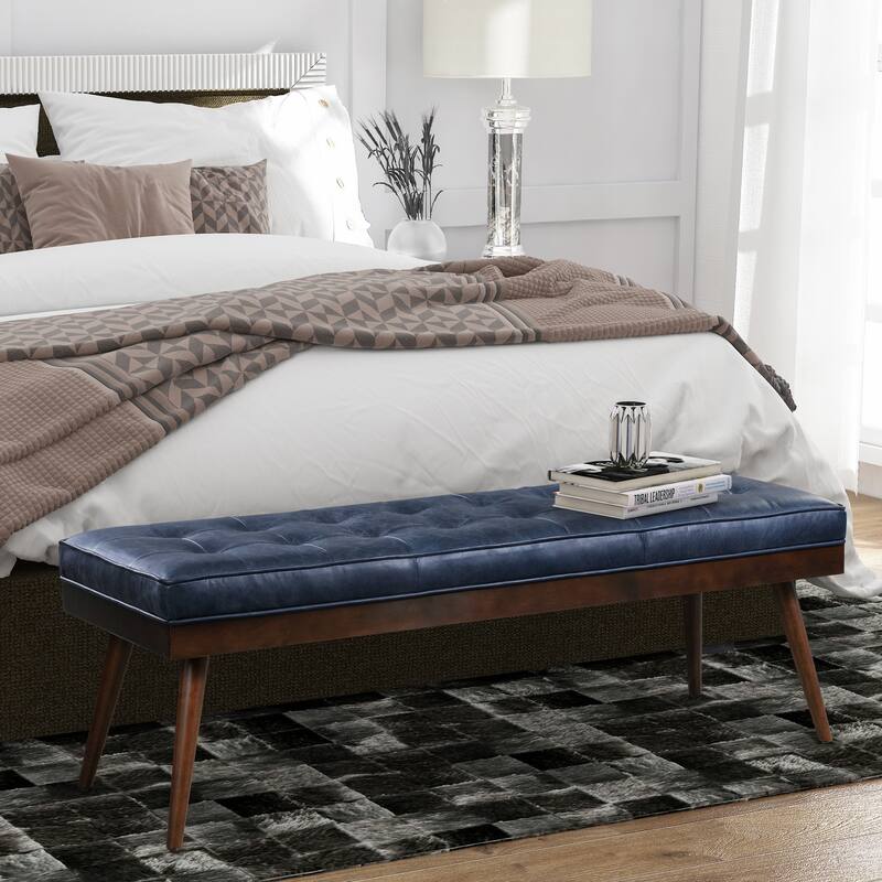 Poly & Bark Luca Bench - Full Grain Genuine Italian Leather
